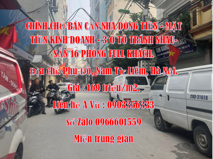 Chính chủ bán căn nhà dòng tiền, mặt tiền kinh doanh, 3 ô tô tránh nhau tại Phú Đô
