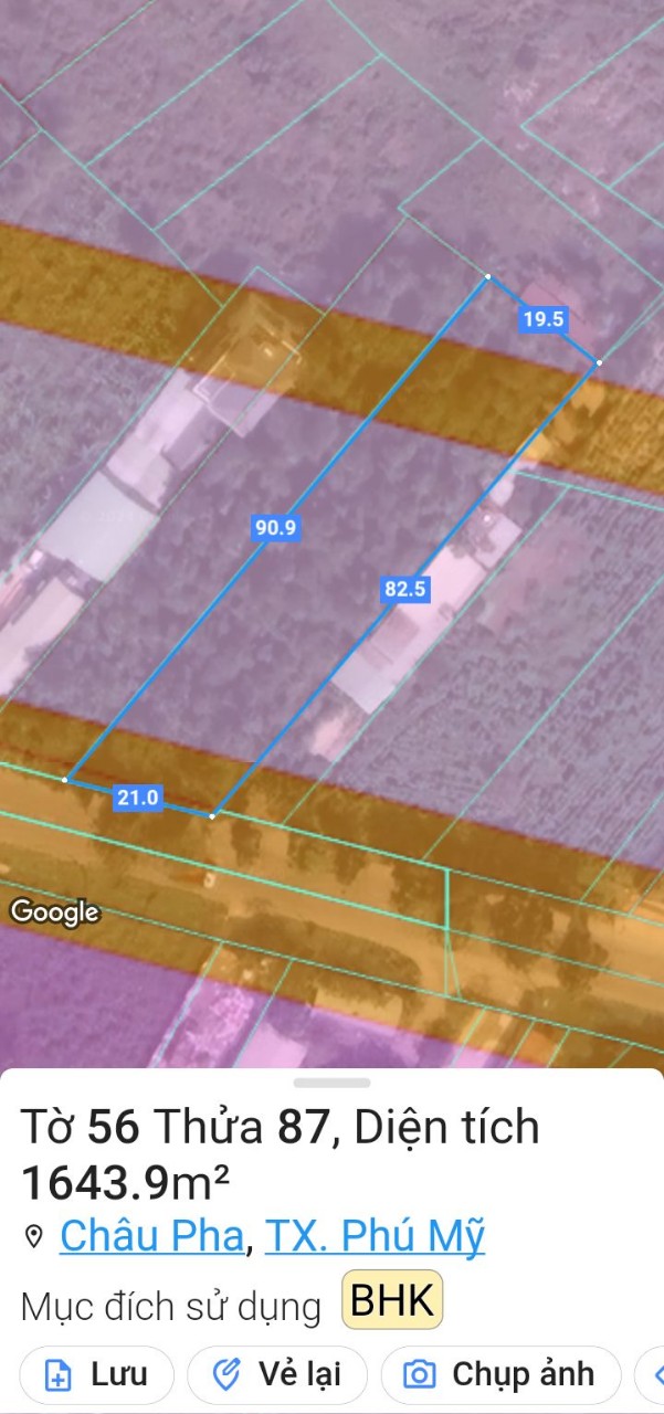 Chủ cần cho thuê 3500 mv mặt tiền châu pha tóc tiên, tp phú mỹ