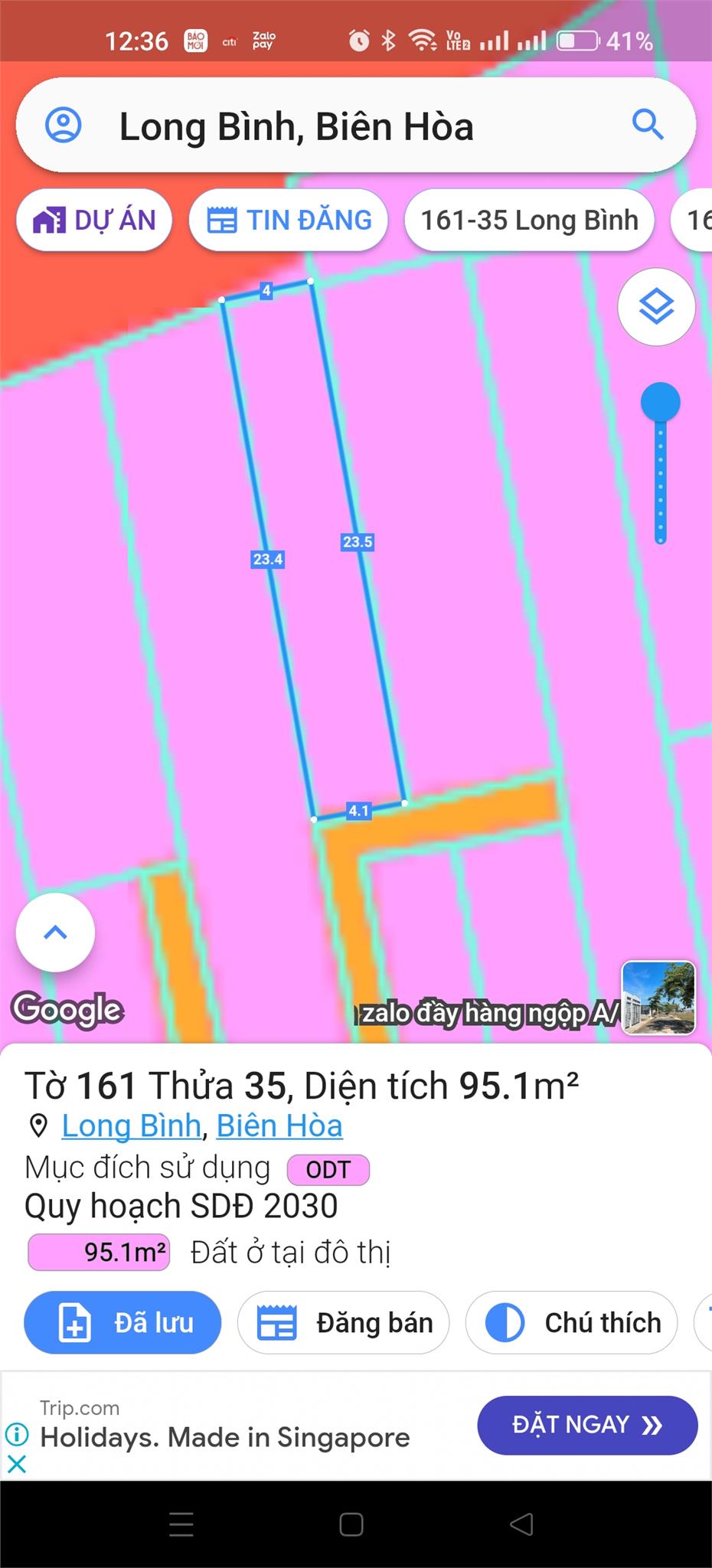 ĐẤT CHÍNH CHỦ - GIÁ TỐT - Cần Bán Nhanh Lô Đất 2 Mặt Tiền Phường Long Bình, Biên Hòa, Đồng Nai