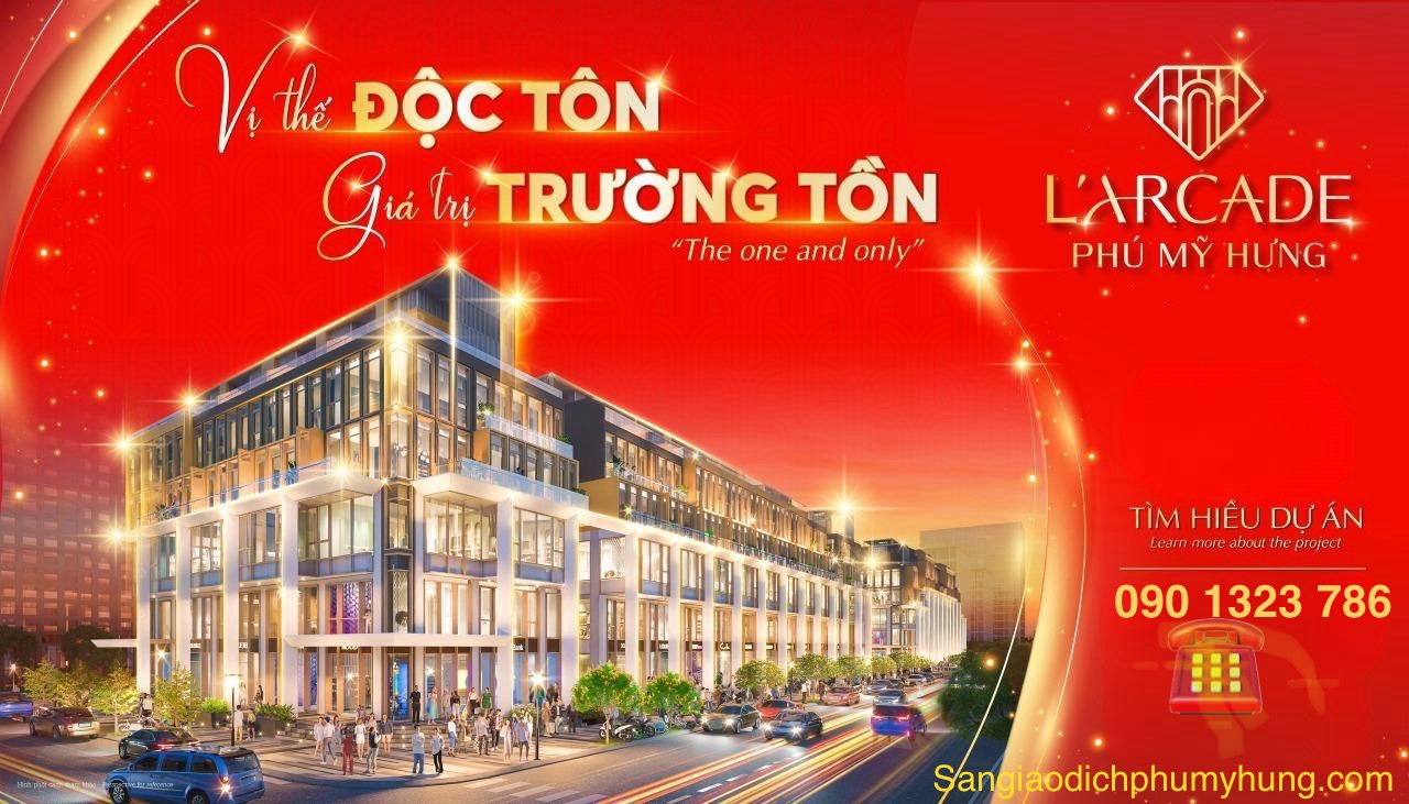 Bán Toà nhà 006 - Larcade 2 Phú Mỹ Hưng 5 tầng, 435m2. Mua giai đoạn 1 Phú Mỹ Hưng 0901323786