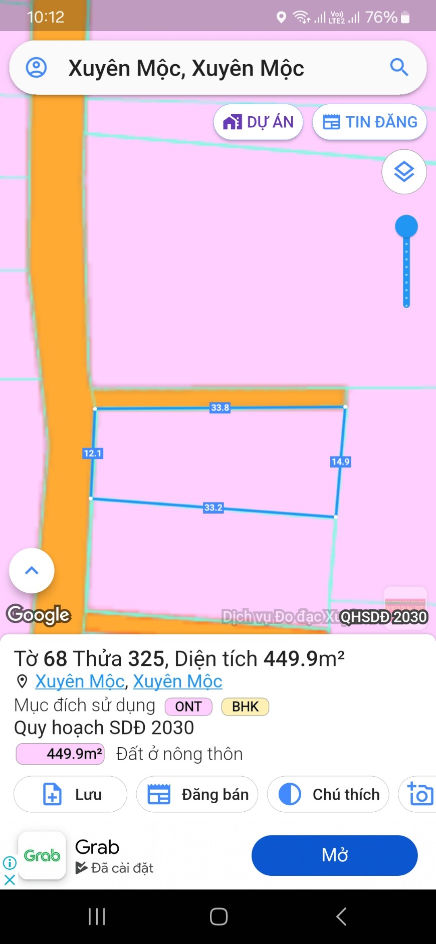 Cần bán đất có nhà cấp 4. Ở Xuyên Mộc. Bà Rịa - Vũng Tàu
