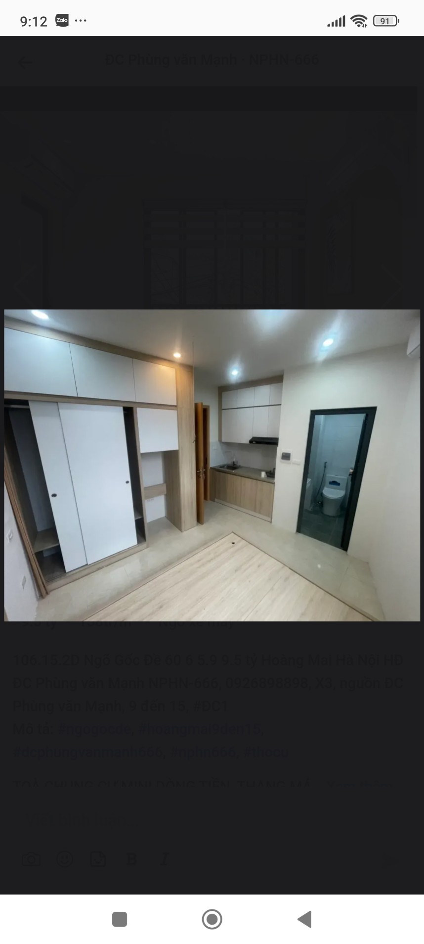 BÁN NHÀ 6 TẦNG PHỐ LÊ THANH NGHỊ 60M2 MT 5M GIÁ 9.5 TỶ DT 50TR/THÁNG