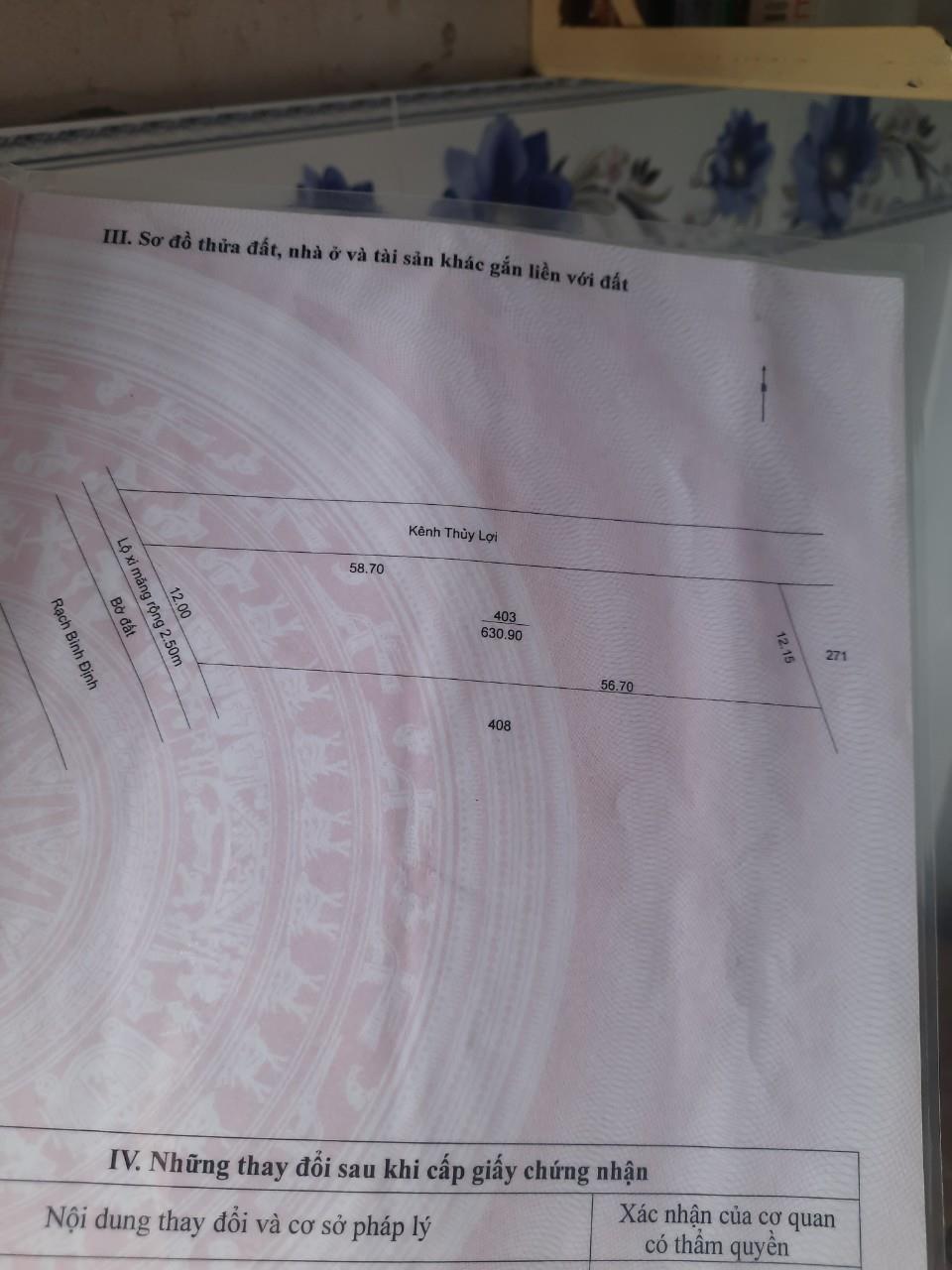 Chính Chủ Cần Bán Nhanh Lô Đất Vị Trí Đẹp- Giá Tốt Tại Ấp 5, Xã Tân Thành, TP Cà Mau, Cà Mau