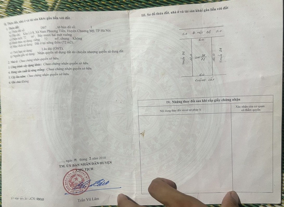 72m - mặt tiền 6m - phân lô chợ Cá - chỉ hơn tỷ - Diện tích: 72m2 full mặt tiền hậu 6.0m -> số đo hoa hậu đẹp nói