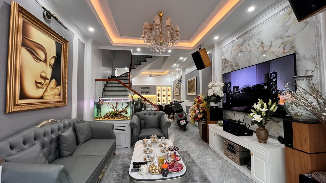 Bán nhà xây 4 tầng. Thiết kế đẹp, full nội thất TĐC Xi măng, Sở Dầu, Hồng Bàng, Hải Phòng