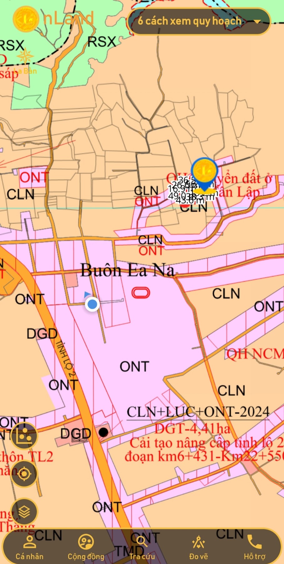 Cắt bán 2 sào trên đất mới trồng cafe tơ cácg đường nhựa 400m ngay khu dân cư gần mọi tiện ích xã hội