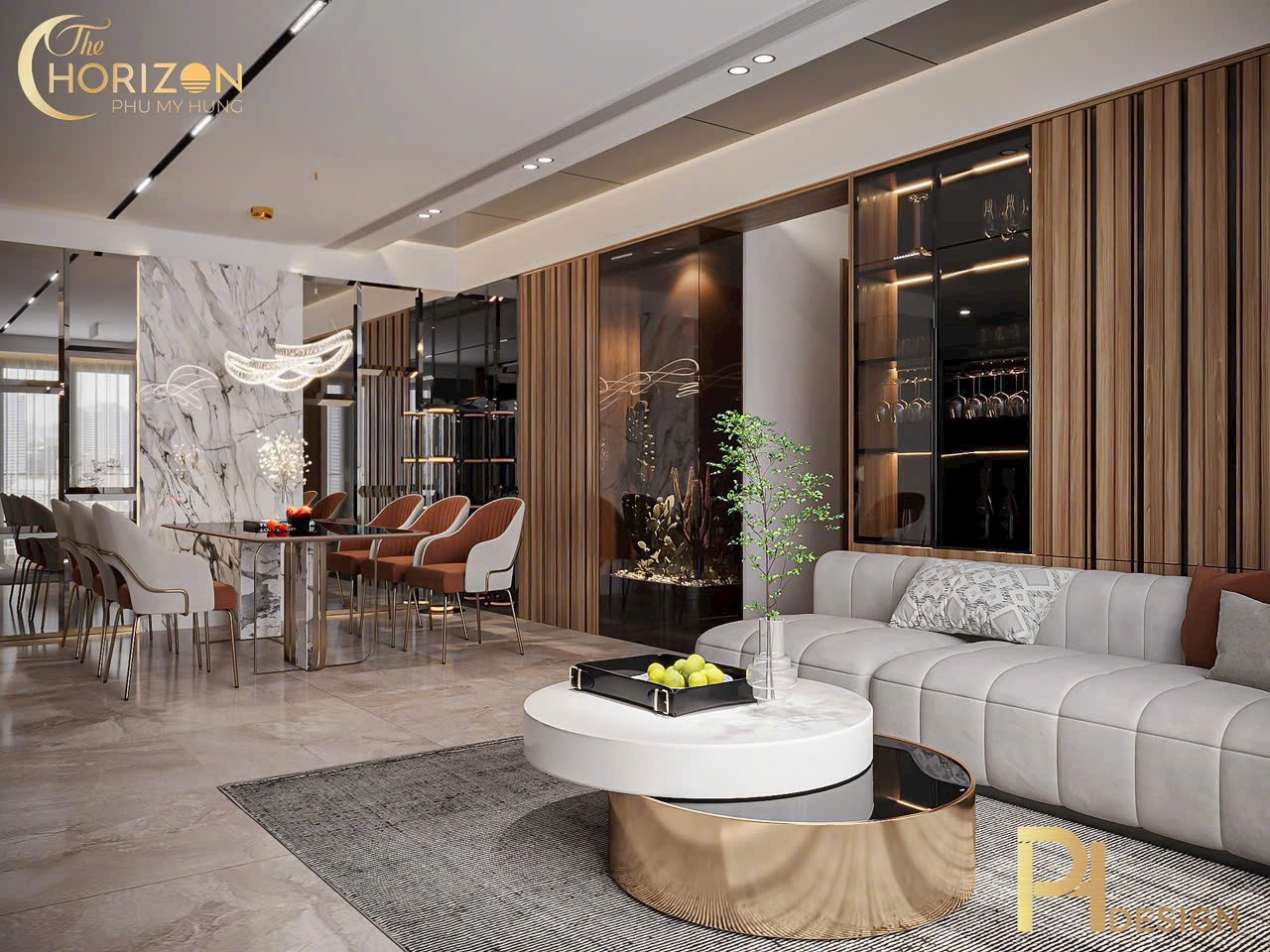 Bán Căn 3 Phòng Ngủ 121 m2 đầy đủnội thất tại căn hộ Horizon Hồ Bán nguyệt, Mua trực tiếp Chủ đầu tư. Nhận ưu đãi Tháng