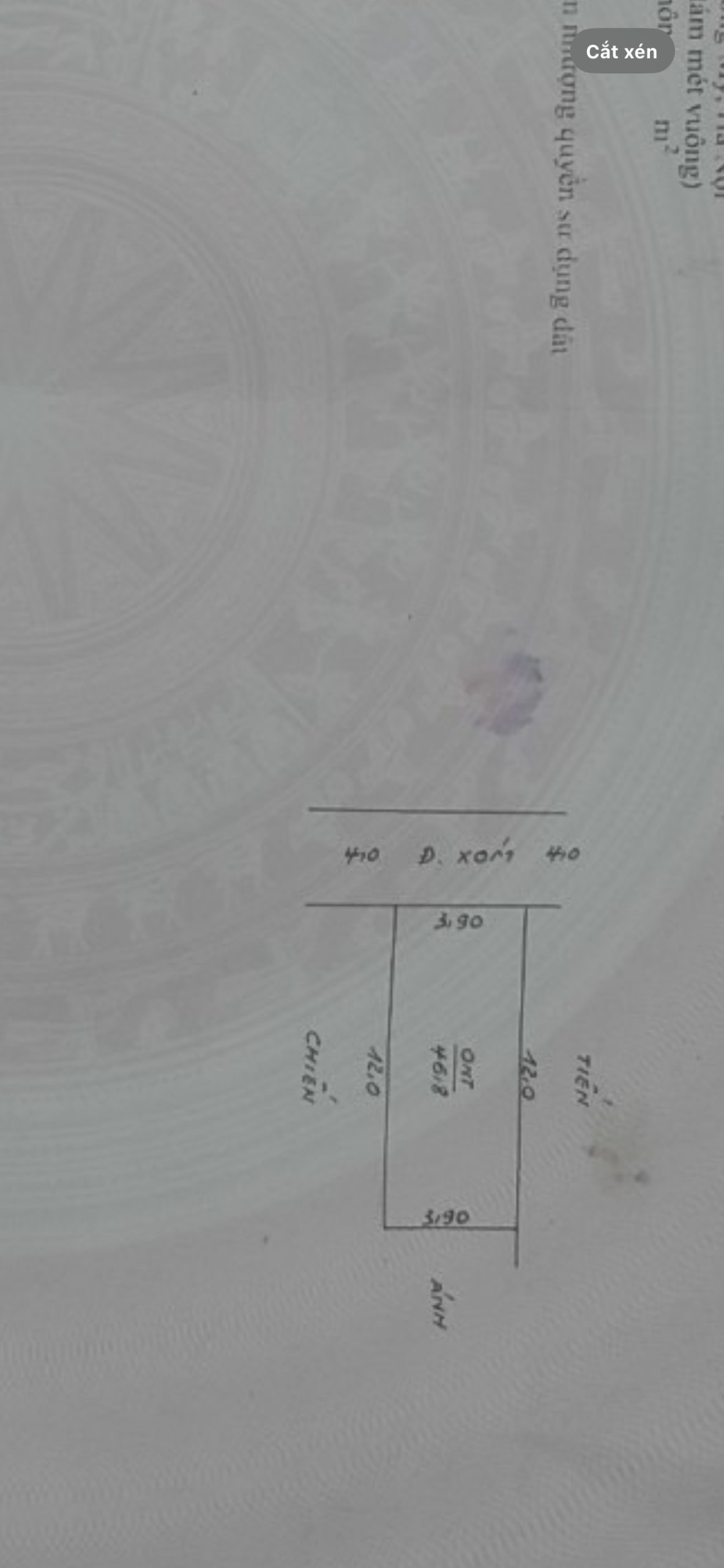 46.8m thuỵ hương dường trục chính giá 1x tỉ