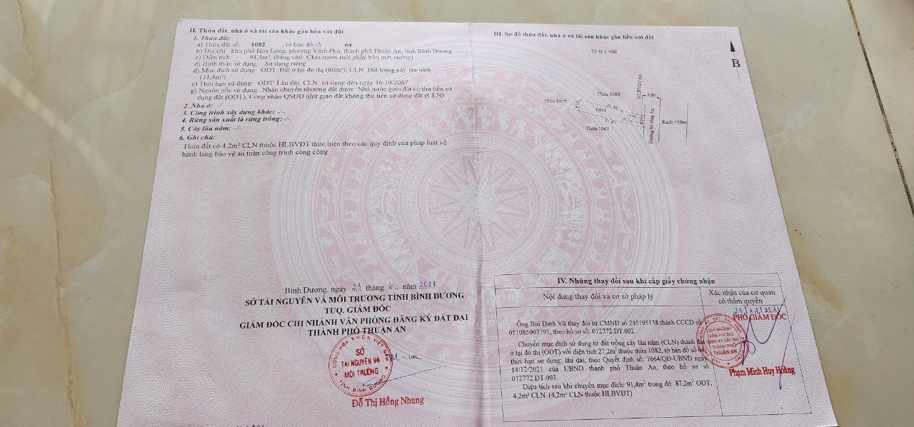 Đất mặt suối thoáng mát tại Vĩnh Phú, Thuận An, BD