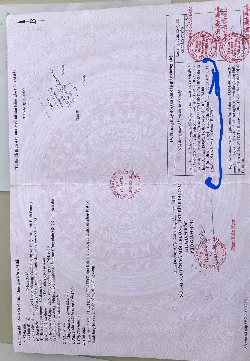 Đất sổ riêng dưới 2 tỷ, sổ riêng, đường xe hơi tại Vĩnh Phú, TA< BD