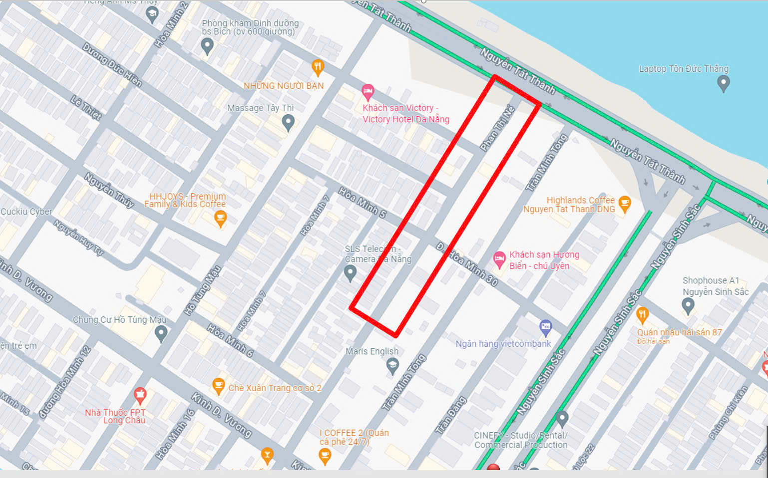 Đất 3 Lô liền kề 2 MT đường Phan Thị Nể - Gía đầu tư