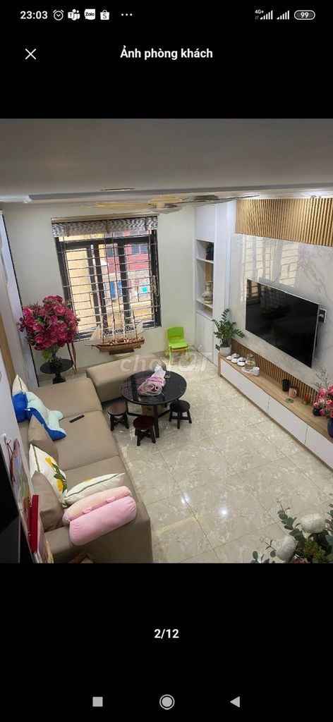 Cho thuê nhà 4 tầng để ở hoặc làm văn phòng ngõ 633/141 đường bờ sông Sét Trương Định,