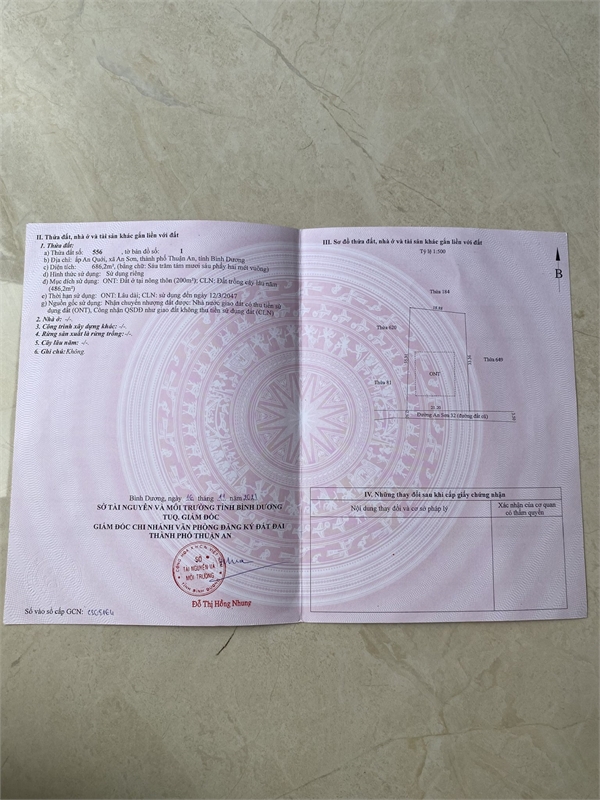 Mặt tiền An Sơn 32, 686m² thổ cư 200m². Đường xe tải ra vào, vị trí đông dân cư,