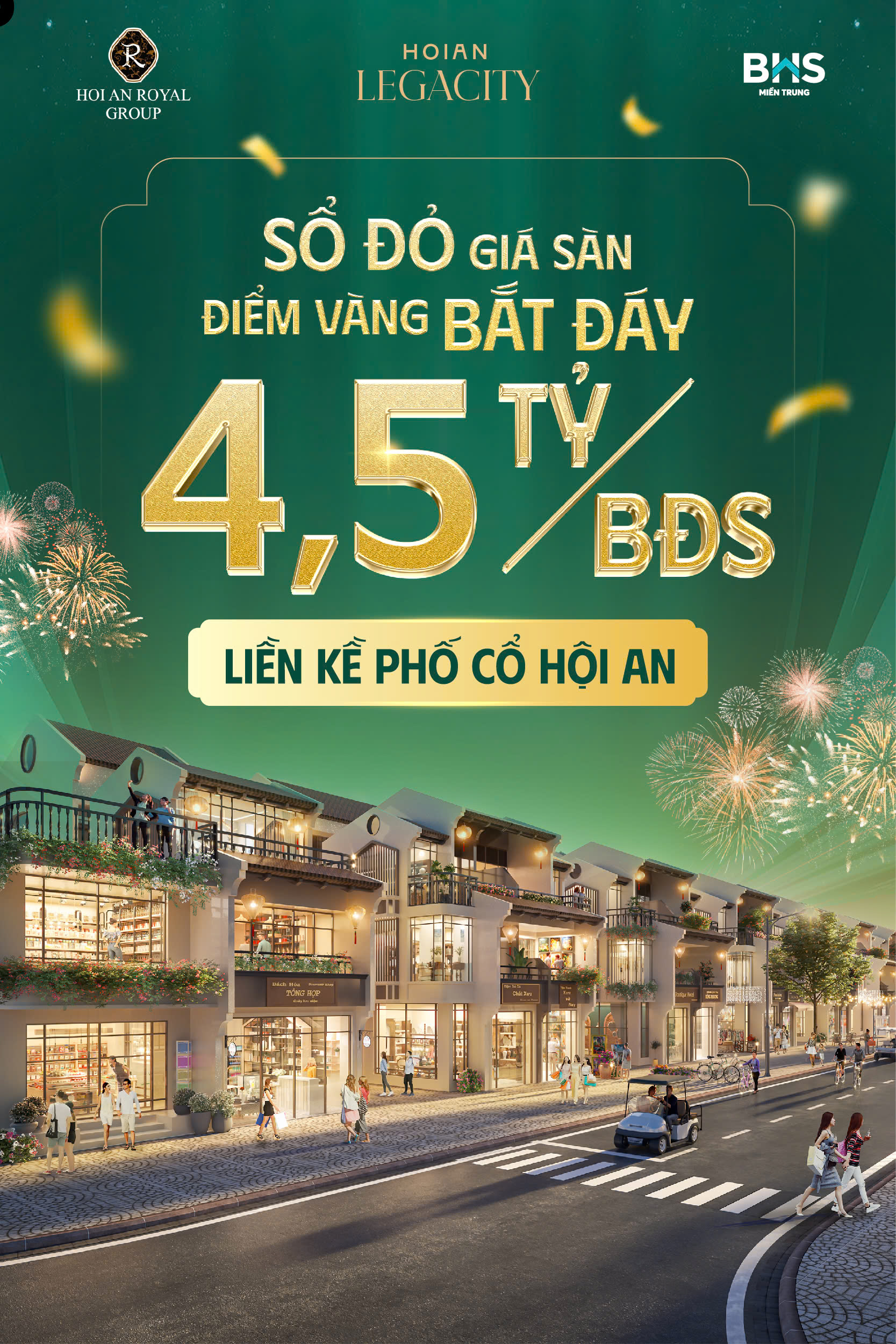 CỦA HIẾM" BẤT ĐỘNG SẢN - ĐẤT VILLA TRUNG TÂM TP. HỘI AN CHỈ VỚI 4,5 TỶ