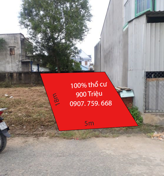 Chần chừ là mất lô đất chính chủ 100% thổ cư 900 triệu, 90m2