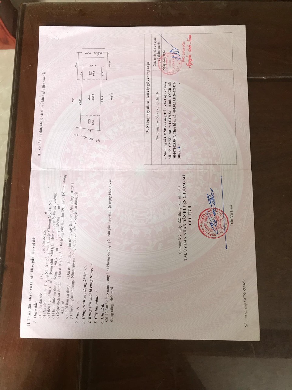 Hàng fo 148m mặt đường tỉnh lộ 419 2 mặt tiền mặt sau vew sông đường 3,5m diện tích sử dụng thực tế 300m . Sẵn nhà 2