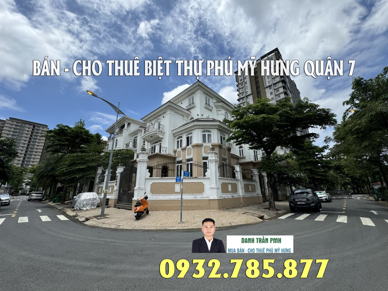 Biệt Thự Góc 2 Mặt Tiền Cityland View Sông đối diện PMH Q.7 giá 75 tỷ LH 0932785877 Danh Trần PMH