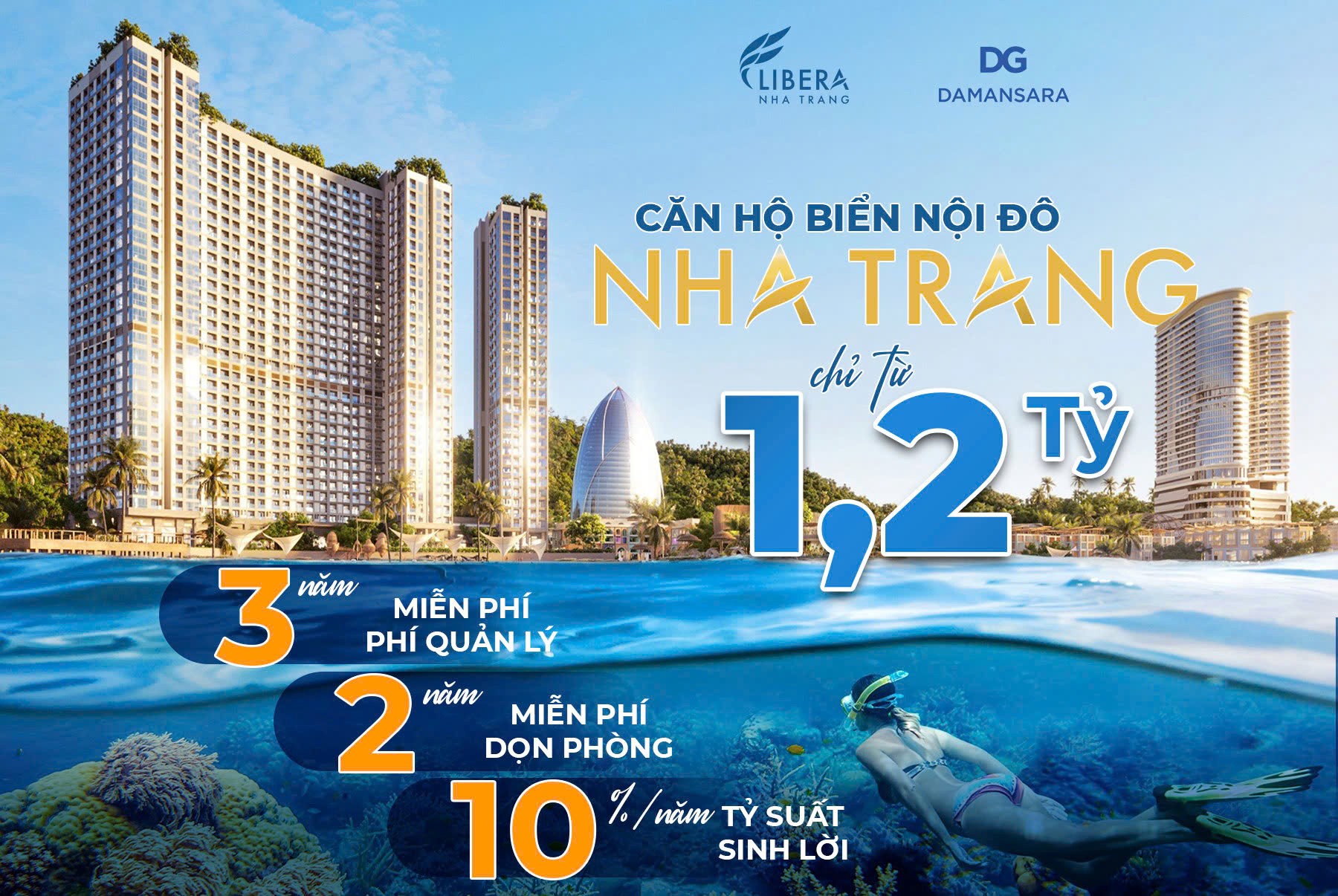Rổ hàng sang nhượng,căn hộ biển Libera Nha Trang full NT 5 *, chỉ 1.19Tỷ
