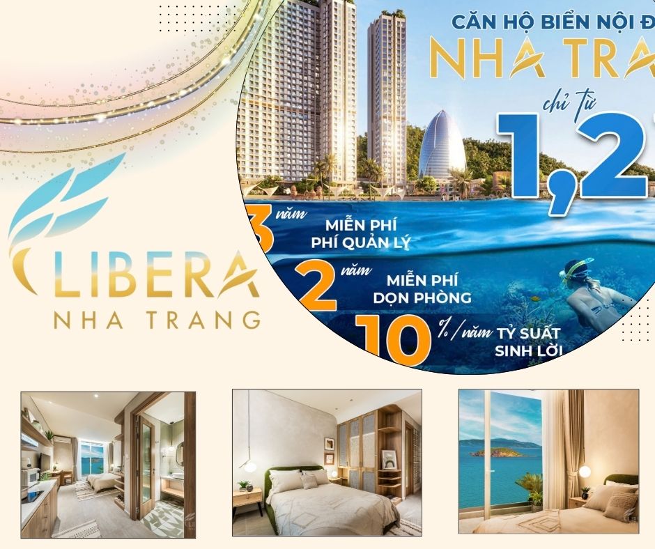 Đầu tư với vốn ban đầu từ 120 tr/căn Libera Nha Trang, Full NT KS 5*