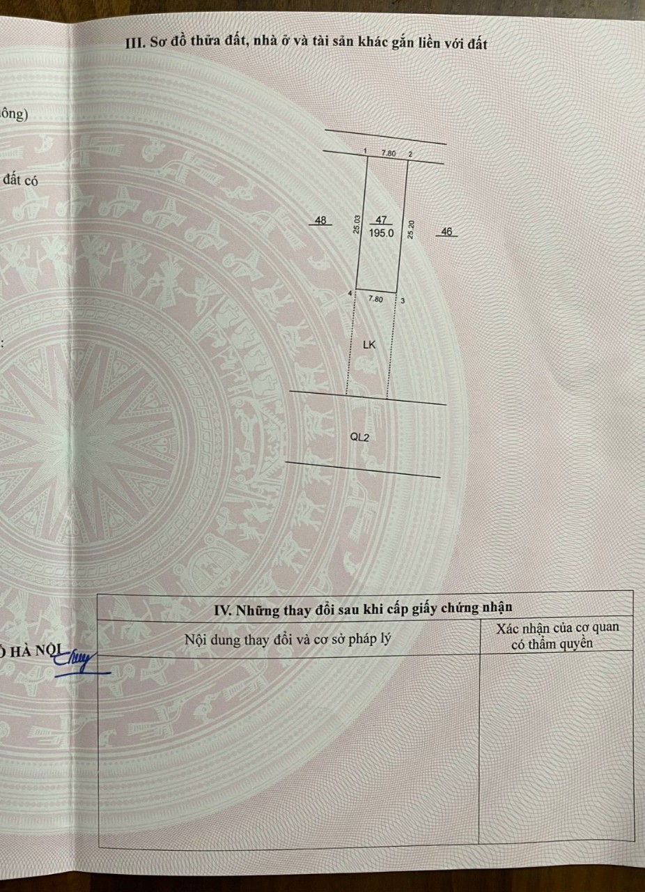 Lô đất trục đường QL23 kinh doanh sầm uất Diện tích: 195m2 Mặt tiền: 7.8m Mặt Đường QL 23, Kim Anh, Hà Nội