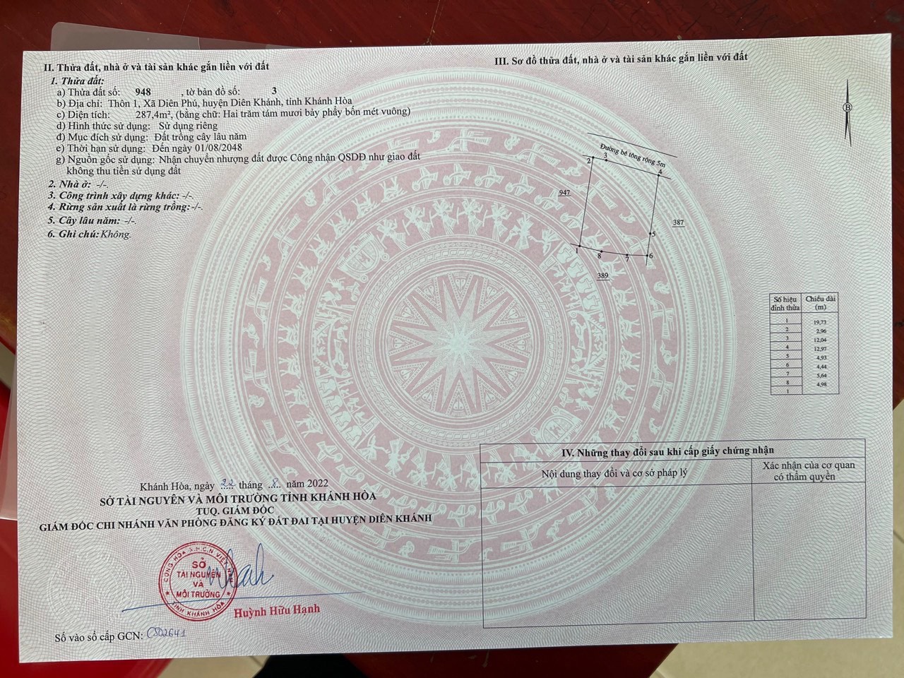 Bán đất mặt tiền bờ kè, xã diên phú, diên khánh, khánh hòa