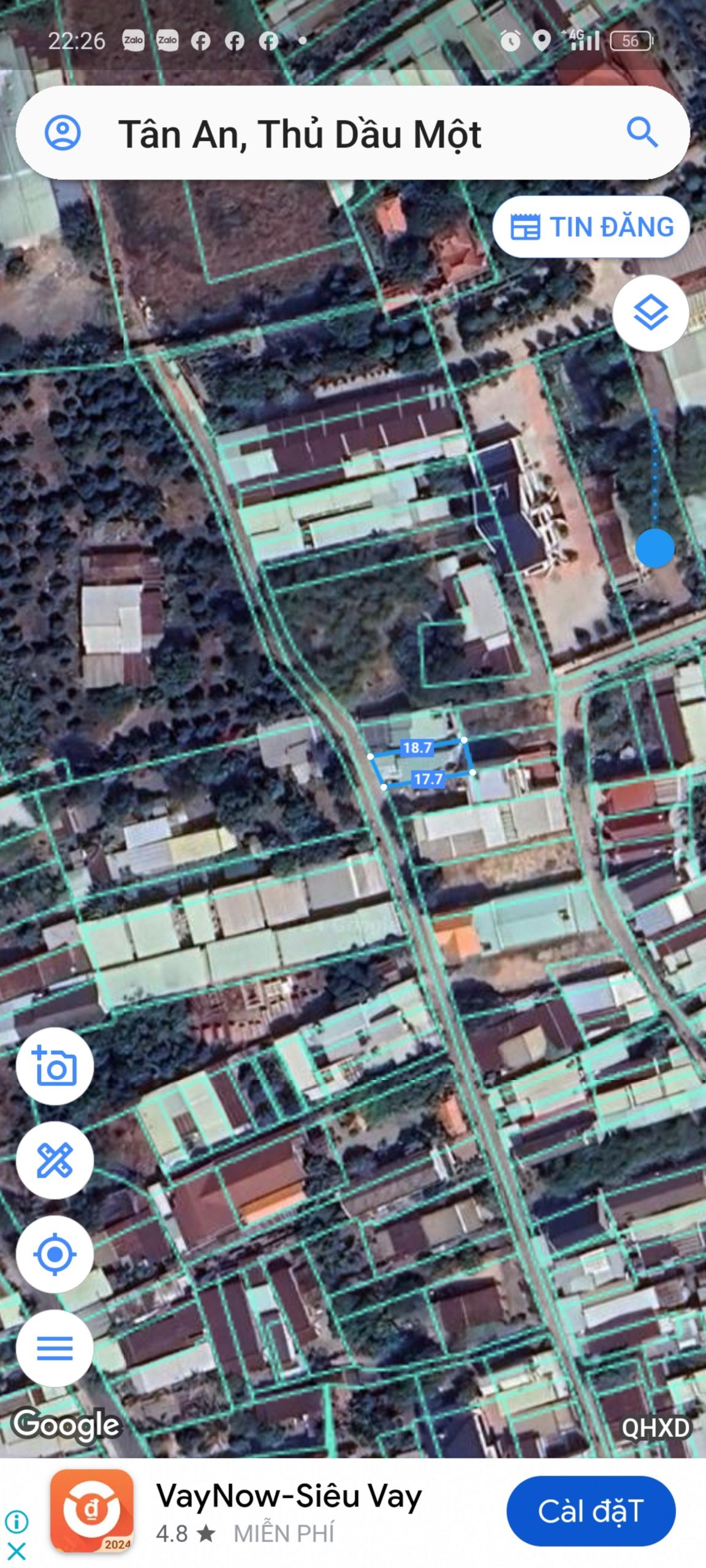 Bán Nhà Thủ Dầu Một Bình Dương Gần ngã tư vỏ cái ,cách trường Nguyễn Hiền 500m - Dt: 6m55 dài 18 tc 60 m