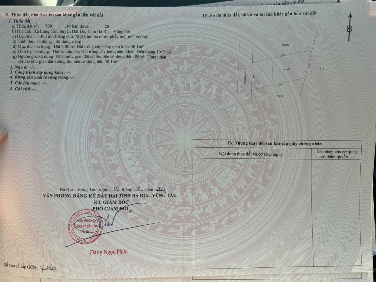 Đã có sổ lốc long Tân giá chỉ từ 560- 600tr