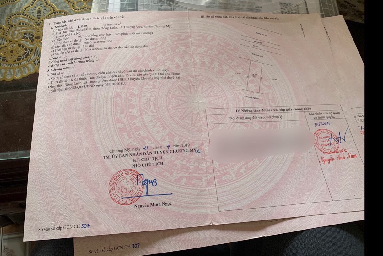 Đấu Giá Mặt đường Liên Xã Thương Vượng chỉ hơn 2 tỷ - Diện tích: 70,1m - Mặt đường liên Xã, đối diện cấp 1,2, Uỷ