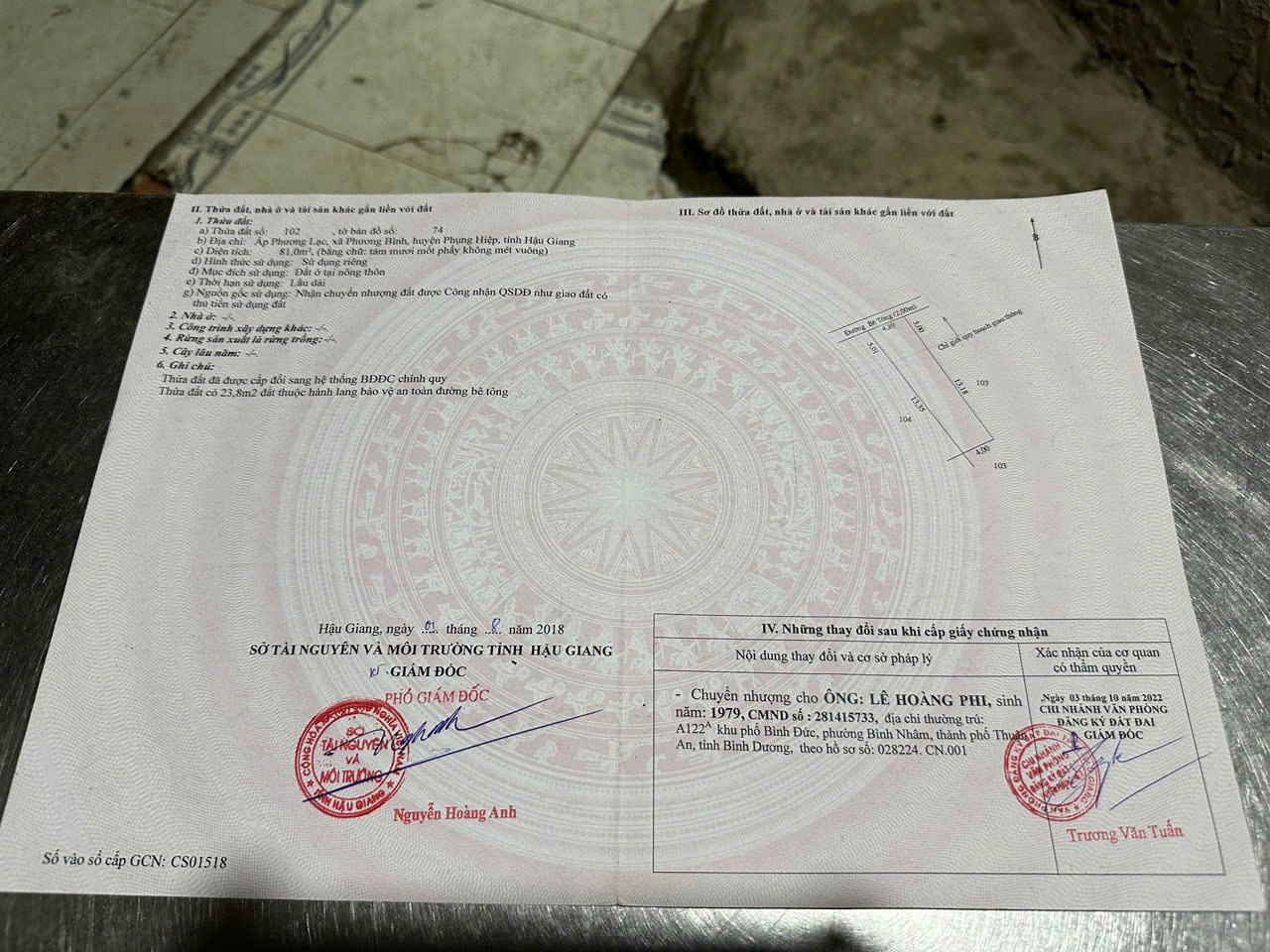 HAI LÔ ĐẤT LIỀN NHAU TẠI PHƯƠNG BÌNH - PHỤNG HIỆP - HẬU GIANG.GIÁ ĐẦU TƯ SINH LỜI