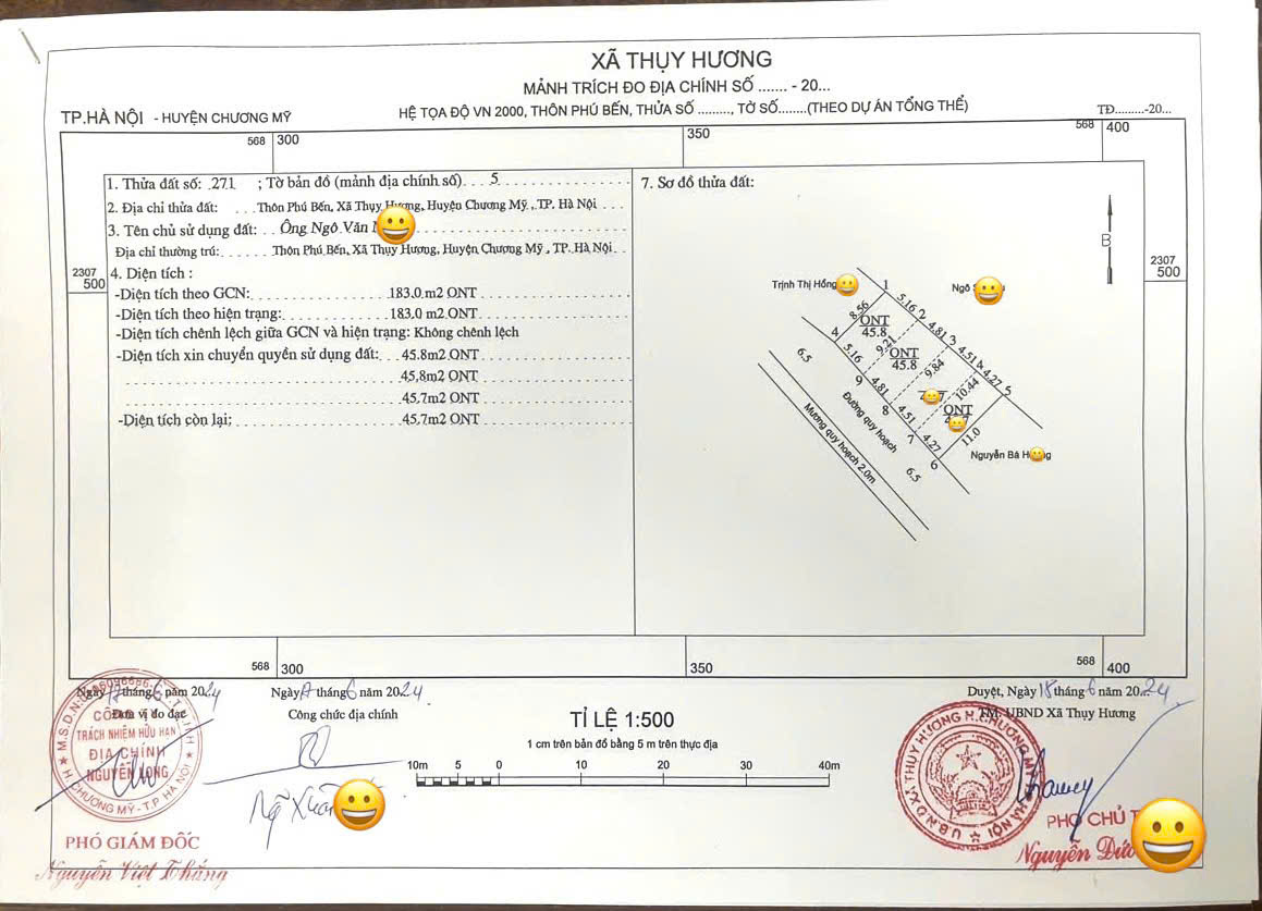 GIÁ NHỈNH HƠN 1 TỶ SỞ HỮU LÔ ĐẤT THỔ CƯ 45,8m GIÁP Q. HÀ ĐÔNG - Diện tích 45,8m, mặt tiền 5m, đường rộng thực tế 10m,