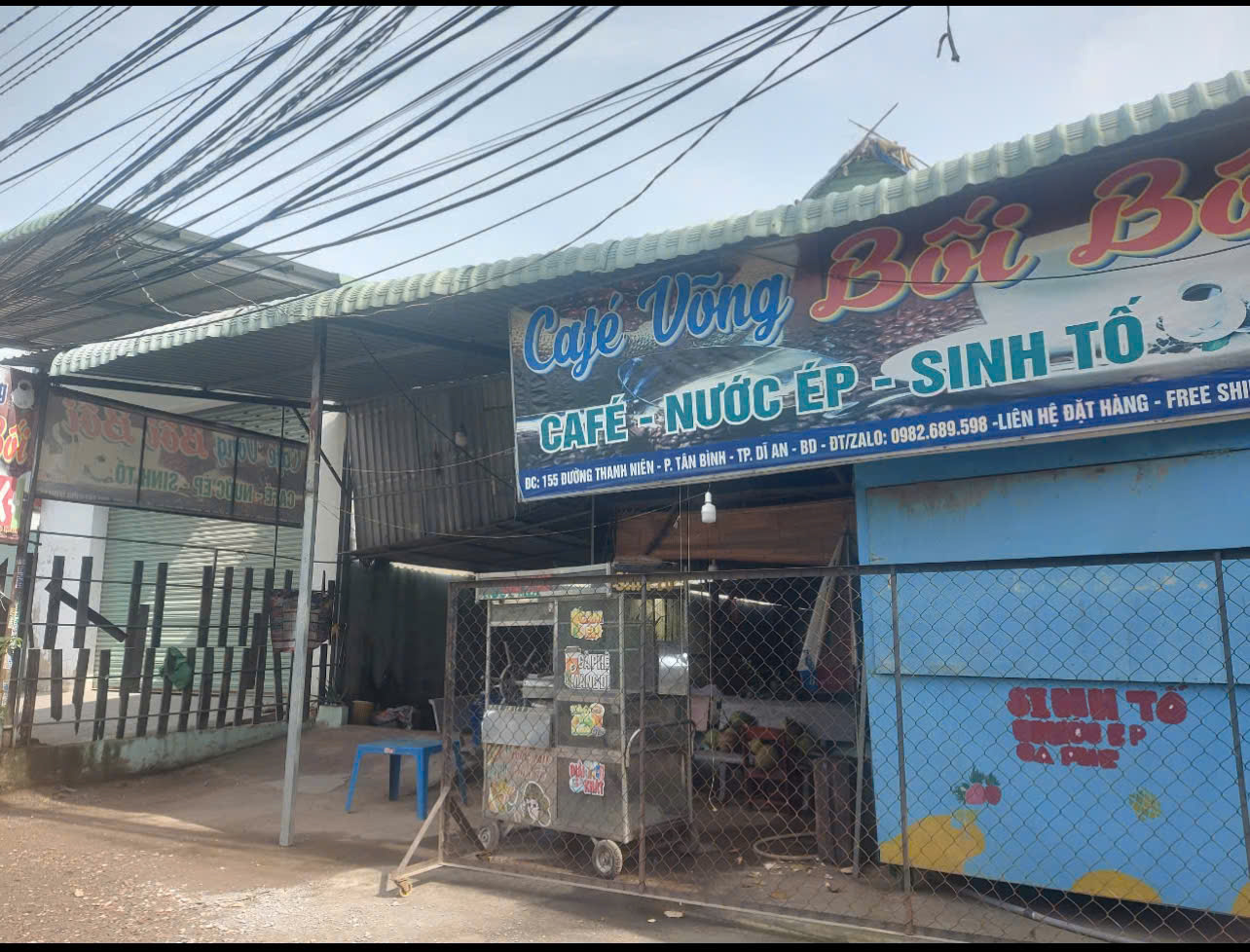 '' SANG LẠI QUÁN CAFFE VÕNG TẠI TÂN BÌNH, DĨ AN, BÌNH DƯƠNG