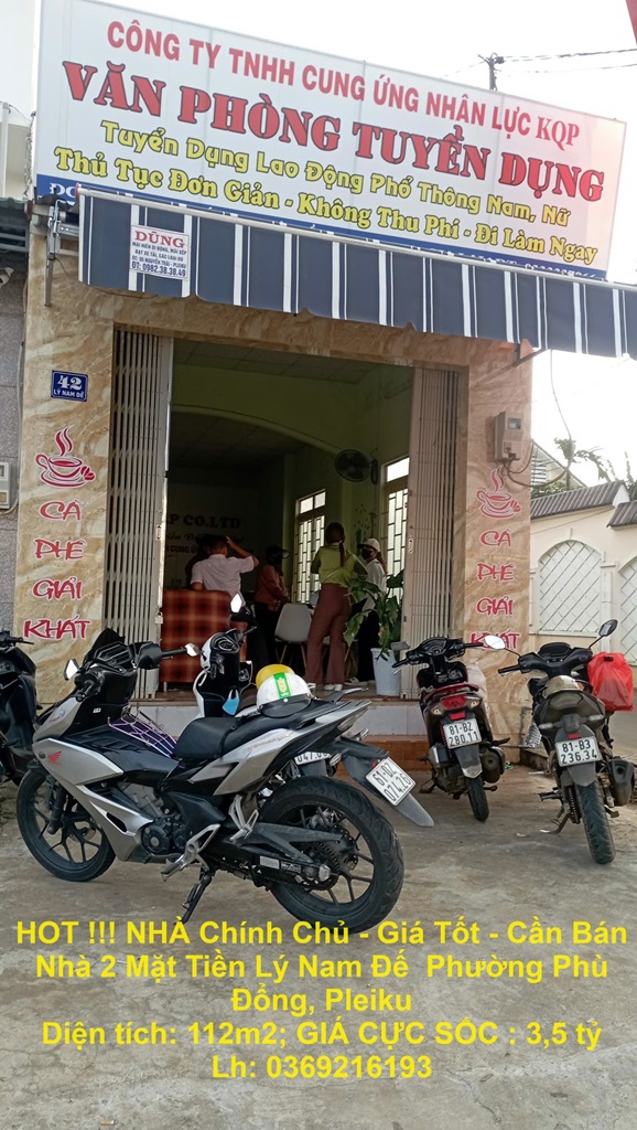 HOT !!! NHÀ Chính Chủ - Giá Tốt - Cần Bán Nhà 2 Mặt Tiền Lý Nam Đế Phường Phù Đổng, Pleiku