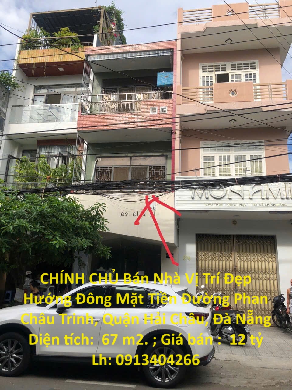 CHÍNH CHỦ Bán Nhà Vị Trí Đẹp Hướng Đông Mặt Tiền Đường Phan Châu Trinh, Quận Hải Châu, Đà Nẵng