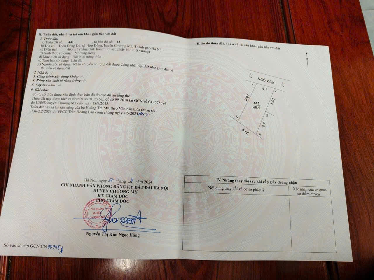 CẢ Xã hợp đồng CHỈ DUY NHẤT 1 LÔ 46,4 FULL THỔ CƯ giá trị thực 1 ty 450 tr em chỉ bán đúng BAO SỔ cất két NHANH TAY CỌC