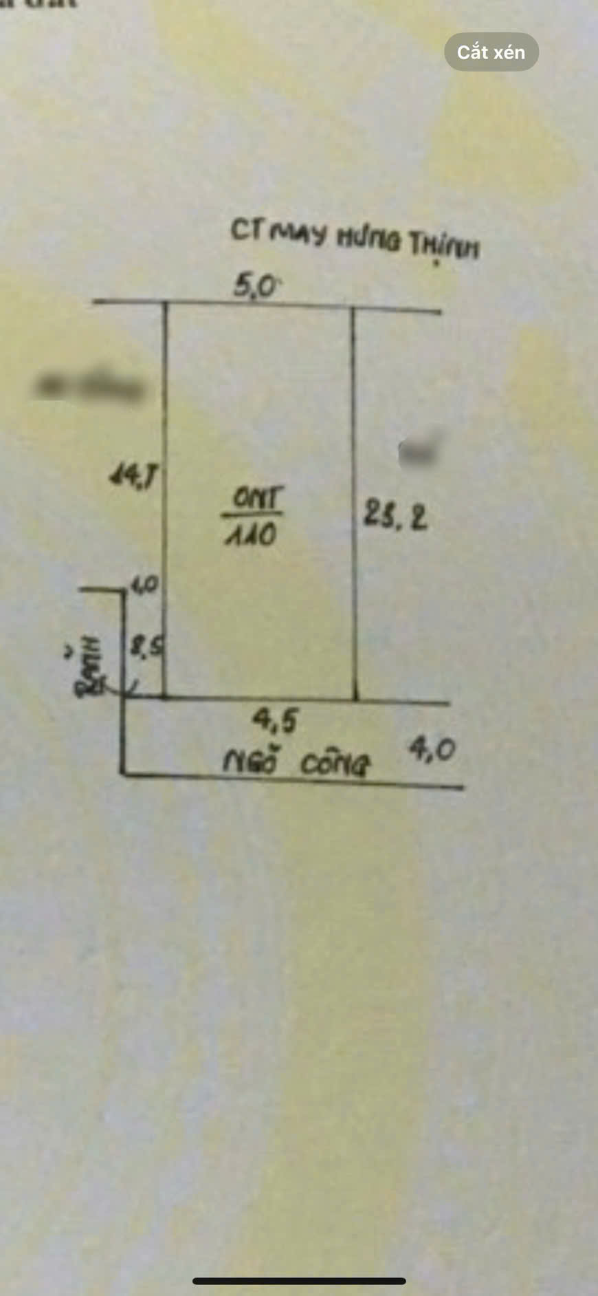 Hàng HOT FO dành cho ace đầu tư Lô đất đẹp 110m2 full thổ cư 2 mặt thoáng trung tâm xã đại yên làn 2 làn tỉnh lộ