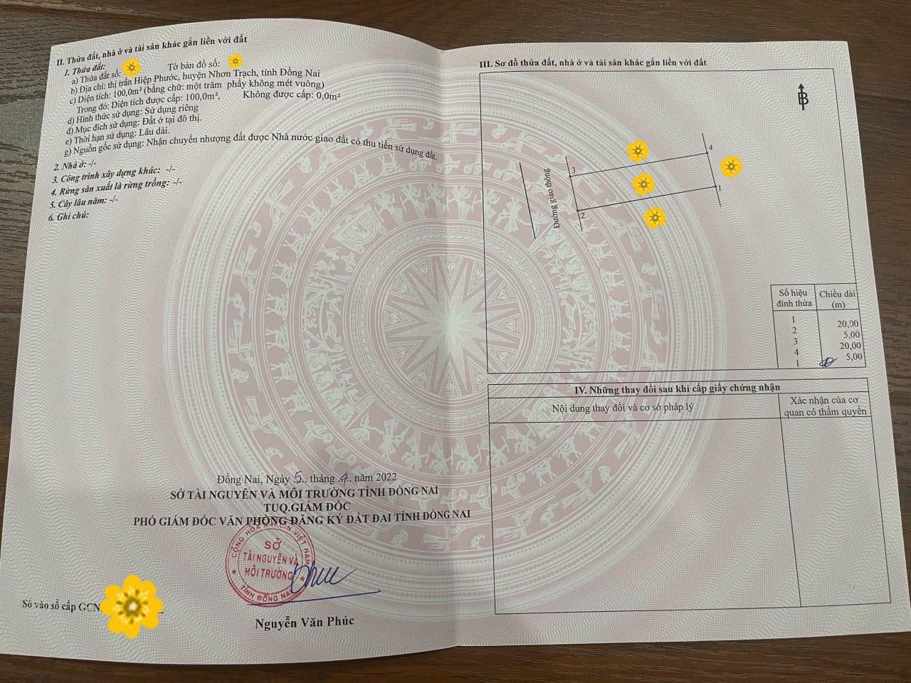 CẮT LỖ 40% ! 1 TỶ 1/ 100M2, ĐƯỜNG TÔN ĐỨC THẮNG, HIỆP PHƯỚC, GẦN CHỢ ĐÊM, FULL THỔ, SHR