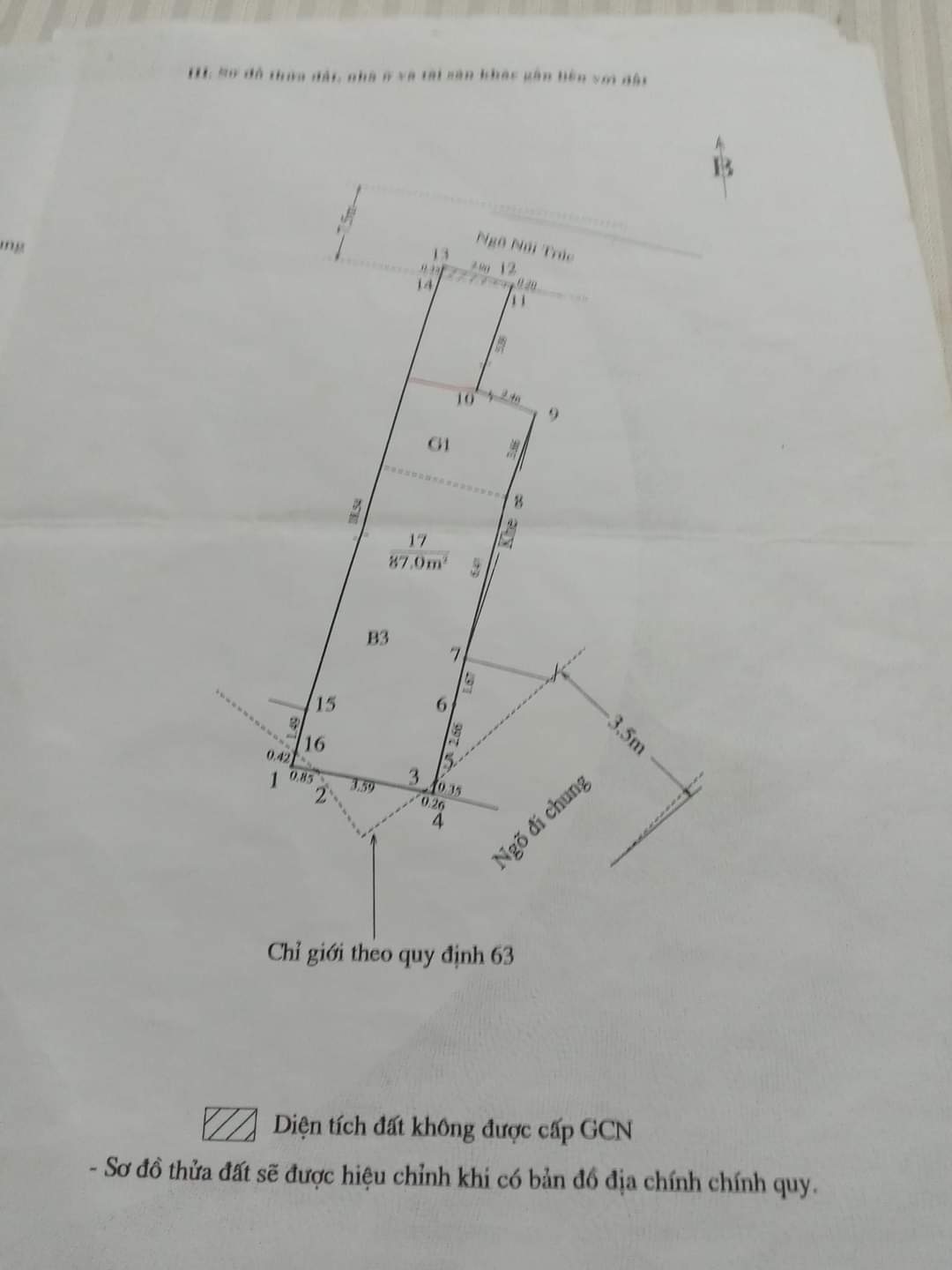 BÁN NHÀ NGÕ NÚI TRÚC-QUẬN BA ĐÌNH-DT87M2×3T-MT3.2M-GIÁ 20TỶ-HAI MẶT NGÕ-NGÕ Ô TÔ