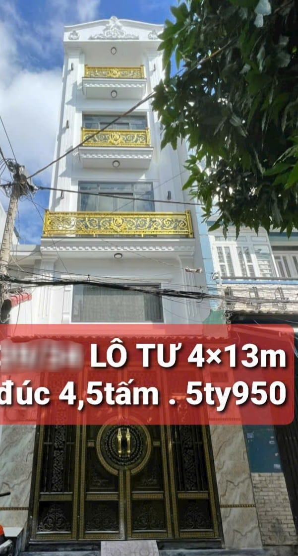 NHÀ 5 TẦNG LÔ TƯ - BHH A - BÌNH TÂN, NHỈNH 5 TỶ 5