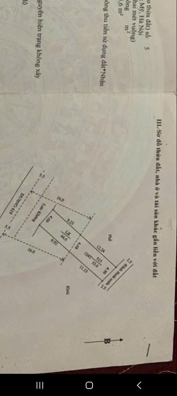Hàng HOT FO mặt đường tỉnh lộ 419 trung tâm xã đồng phú chương mỹ lô đất đẹp 98.2m2 kinh doanh mọi mặt hàng giá