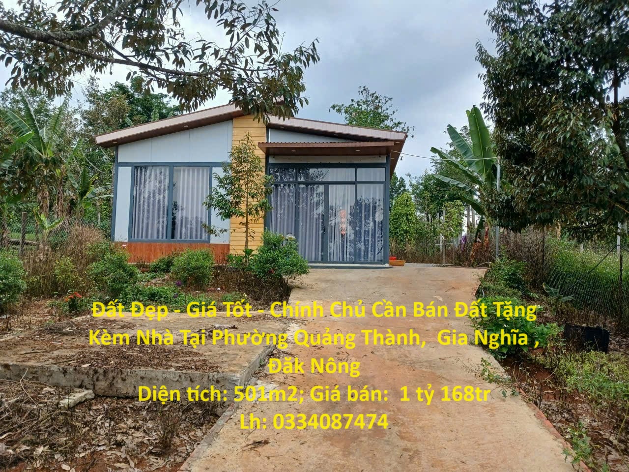 Đất Đẹp - Giá Tốt - Chính Chủ Cần Bán Đất Tặng Kèm Nhà Tại Phường Quảng Thành, Gia Nghĩa , Đăk Nông