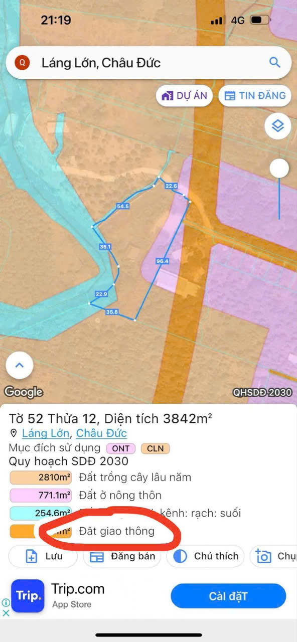 Chủ bán 3842mv, 250 thổ cư , đất xây dựng view nghĩ dưỡng sẳn