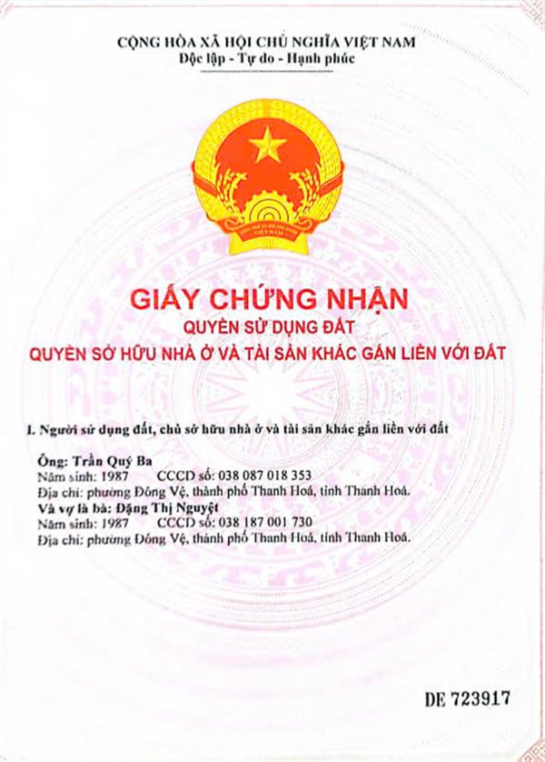 ĐẤT ĐẸP - ĐẦU TƯ SINH LỜI - Chính Chủ Cần Bán Nhanh Lô Đất MB 80 TT Tân Phong, Quảng Xương, Thanh Hóa