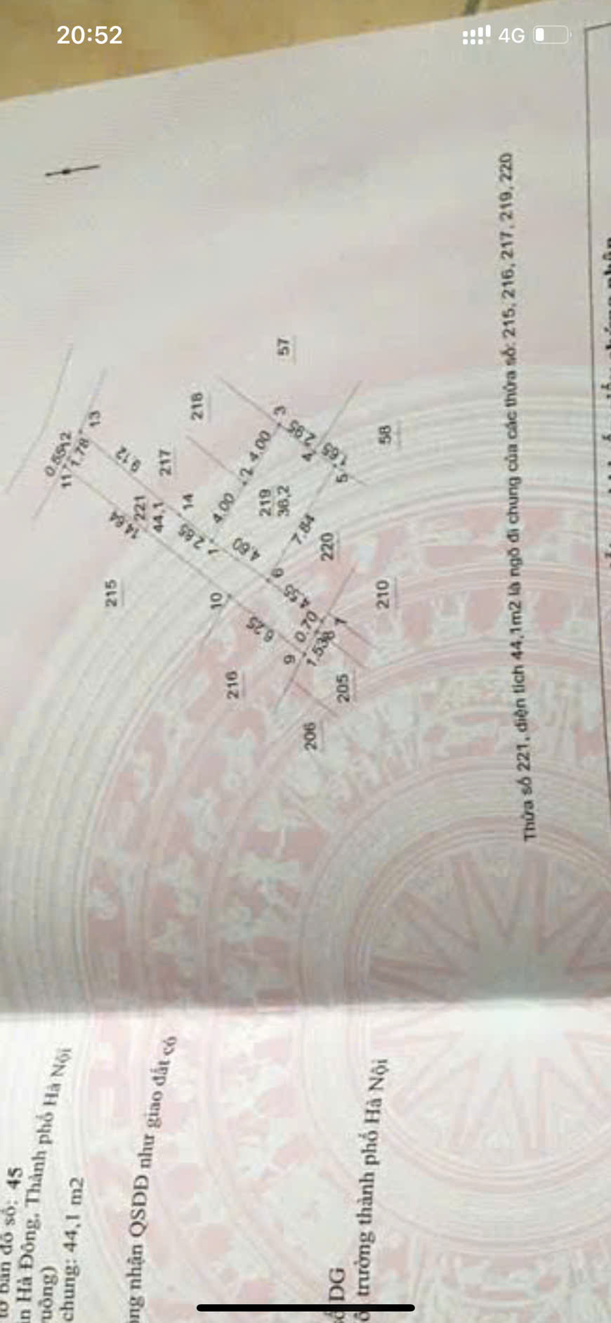 Hàng HÓT MỚI nhất trong làng BĐS ĐẦU TƯ THẮNG chỉ 1 tỷ x -36,2m ô tô tận đất - địa chỉ : biên giang hà đông