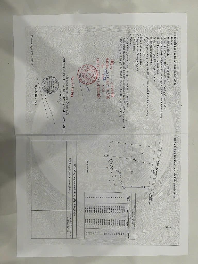 ĐẤT ĐẸP - GIÁ TỐT - Cần Bán Nhanh Lô Đất Đẹp Vị Trí Tại Huyện Cần Giờ , TP HCM