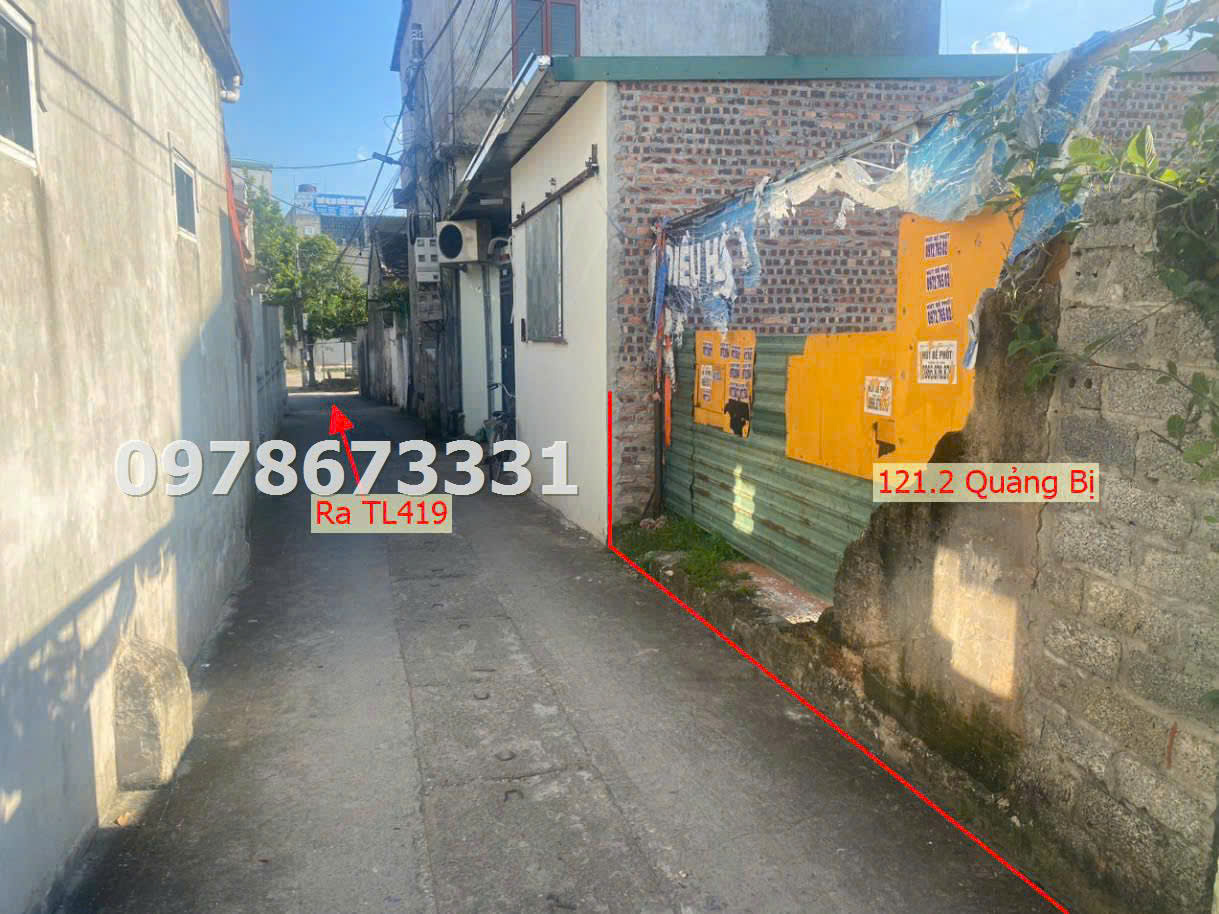 CHÍNH CHỦ BÁN LÔ ĐẤT GIÁ ĐẦU TƯ TẠI QUẢNG BỊ- CHƯƠNG MỸ D/T:121,2M