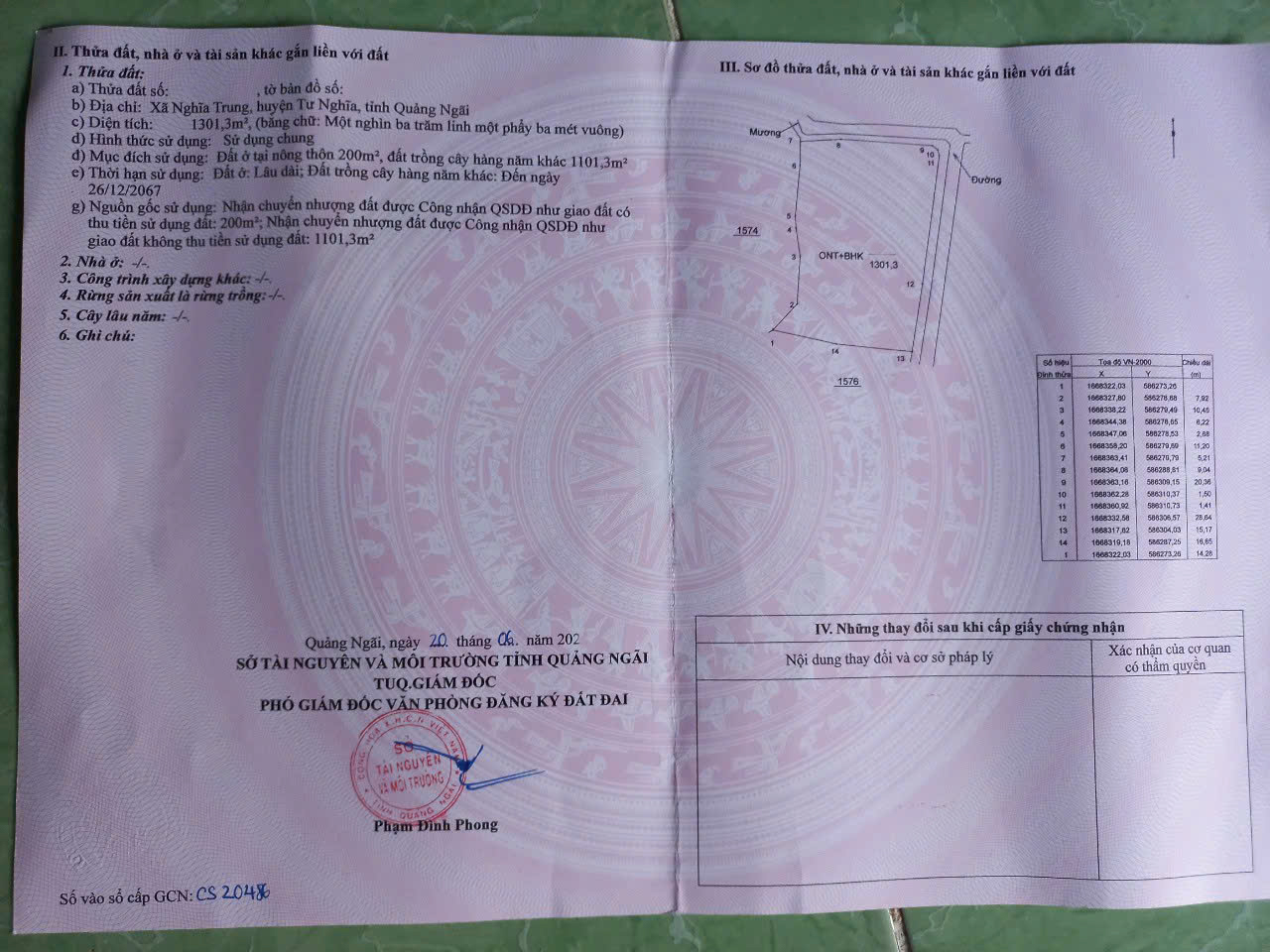 Bán vườn xã Nghĩa Trung to đẹp đường ô tô giá rẻ gần thành phố