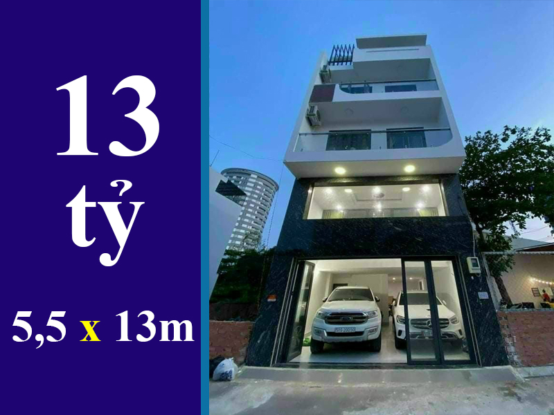 NHÀ HẺM 1365 HUỲNH TẤN PHÁT, PHÚ THUẬN, QUẬN 7. DT: 5,5 X 13M