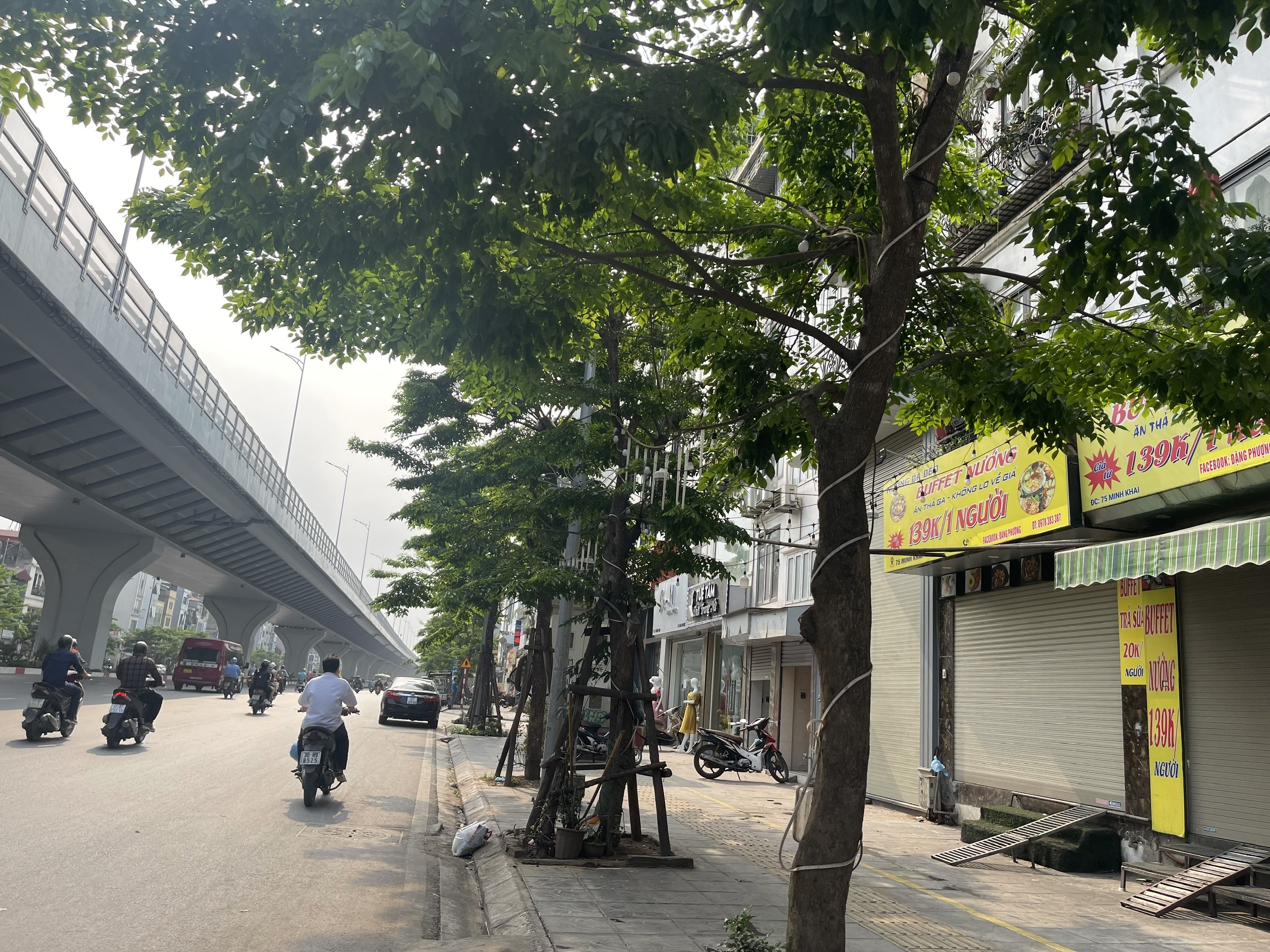 Bán nhà phố Minh Khai - Hai Bà Trưng, vài ô tô tránh, vỉa hè, 550 triệu/năm, 62m2 x 5 tầng, 23 tỷ