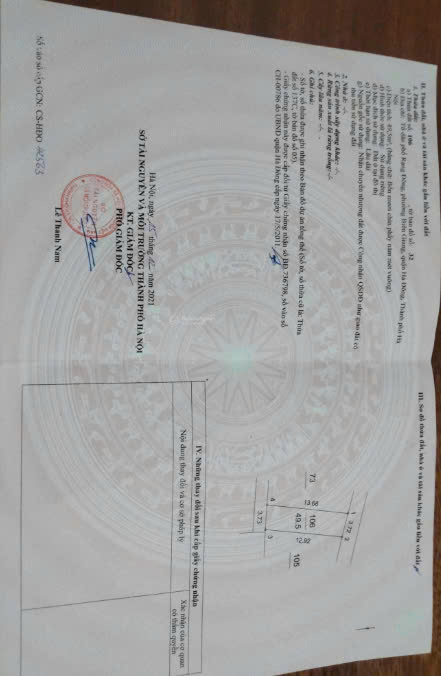 dt= 50m² đất thổ cư, mặt tiền 3,76m nở hậu 3,78m, có 2 thoáng trước sau đều có đường; Ô tô vào tận cửa, 5m ra chợ rạng