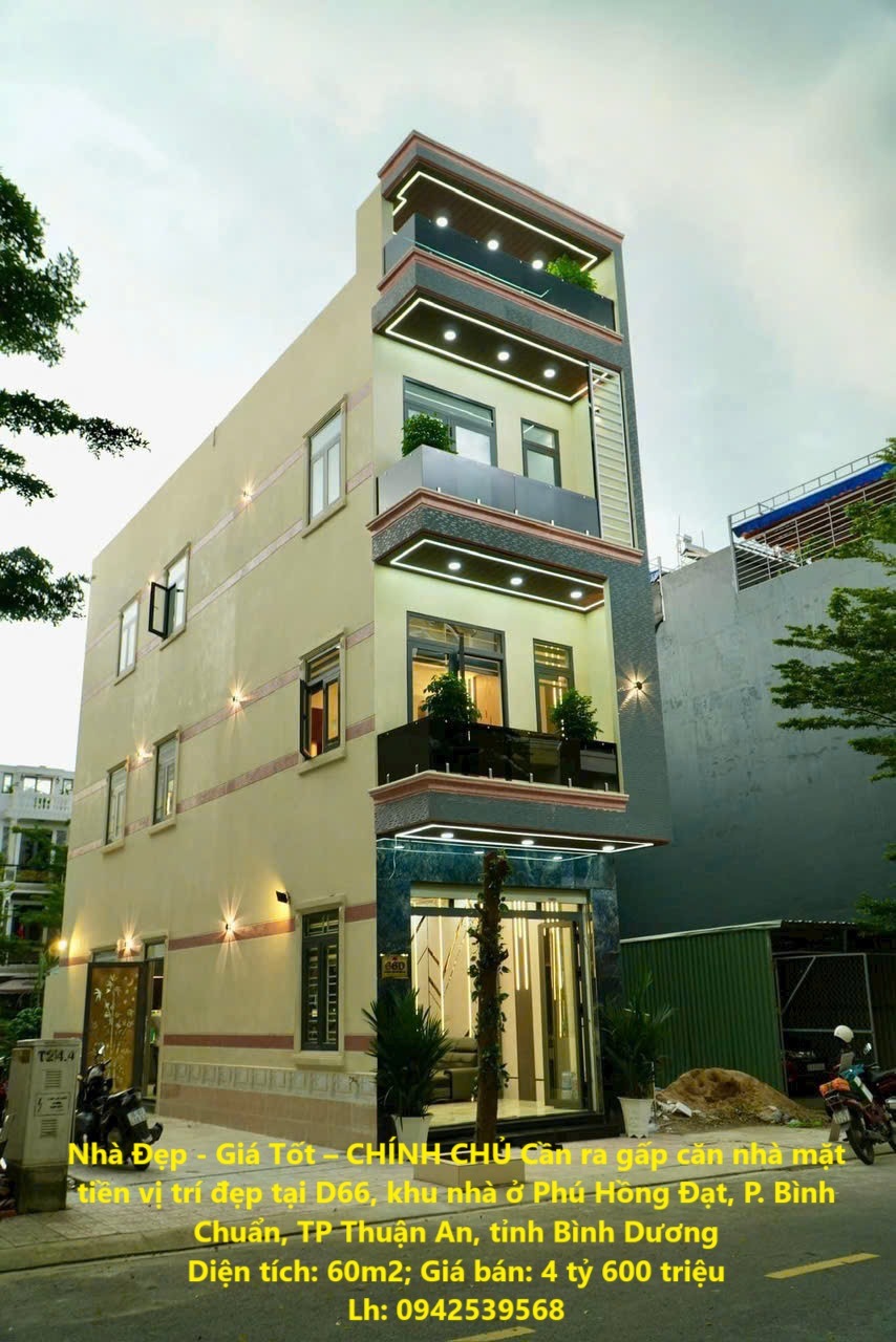 Nhà Đẹp - Giá Tốt – CHÍNH CHỦ Cần ra gấp căn nhà mặt tiền vị trí đẹp tại P. Bình Chuẩn, Thuận An, Bình Dương